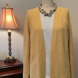 J. Jill open front cardigan in a pretty marigold - size small